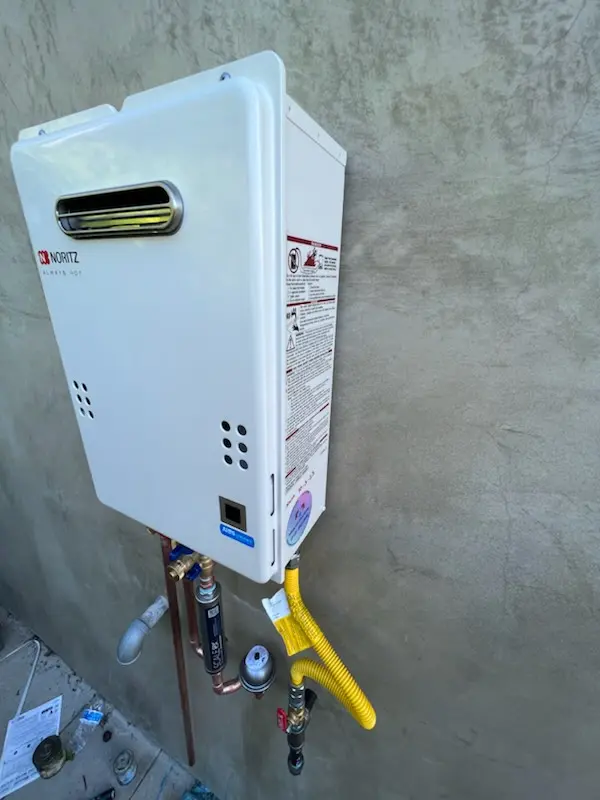 Tankless water heater installation for Rushville homes
